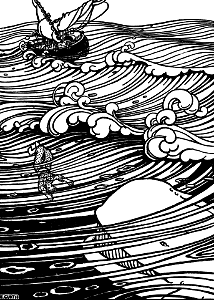 16 Jonah is thrown overboard - a Fish swallows him