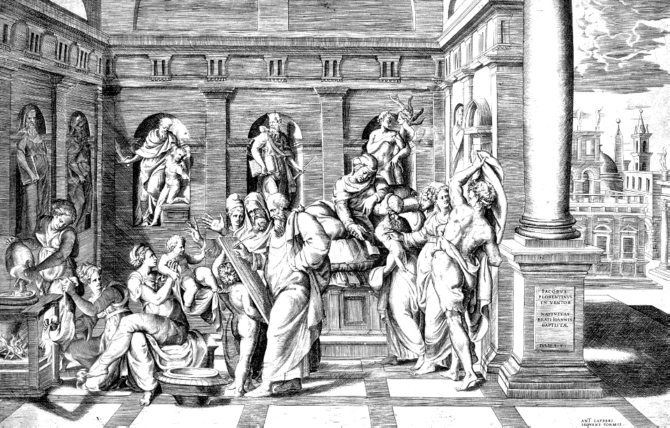 010 The Birth of John the Baptist (Bonasone 1546)