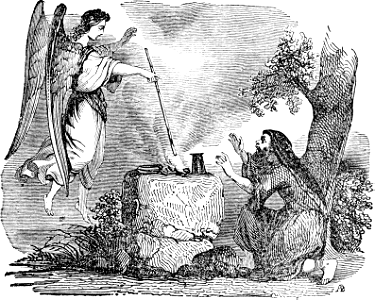 31 The Angel consumes Gideons Offering