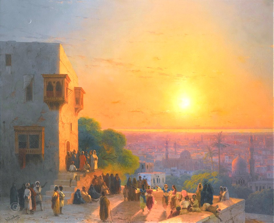 Evening in Cairo - Ivan Aivazovsky