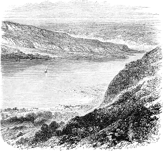The Sea of Galilee. Free illustration for personal and commercial use.