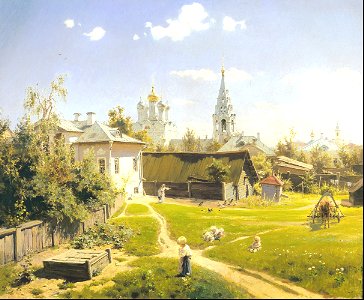 Moscow courtyard - Vasily Polenov