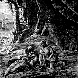 069 1 Samuel 24 v05 David takes a piece of Sauls Robe