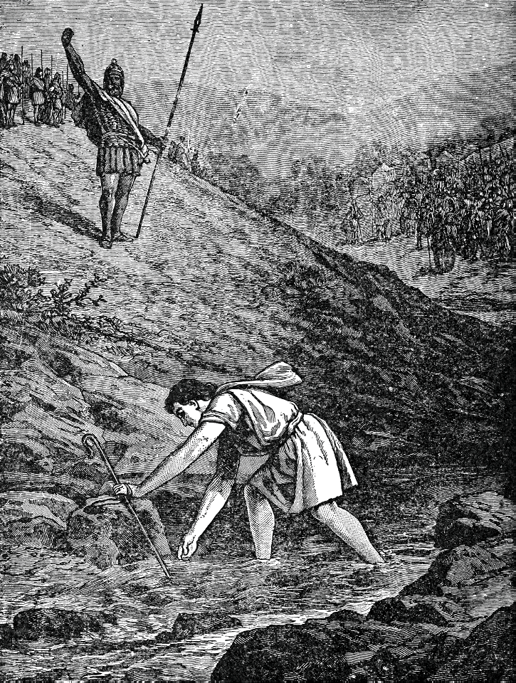 27 David gathering Stones from the Brook