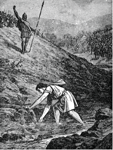 27 David gathering Stones from the Brook