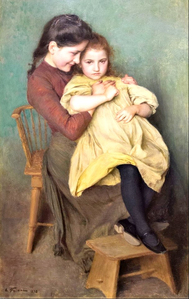 A child's disappointment - Emile Friant