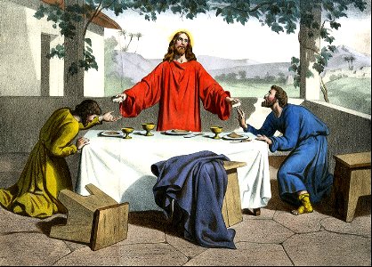 28 The Two Disciples at Emmaus recognize Christ at the Table