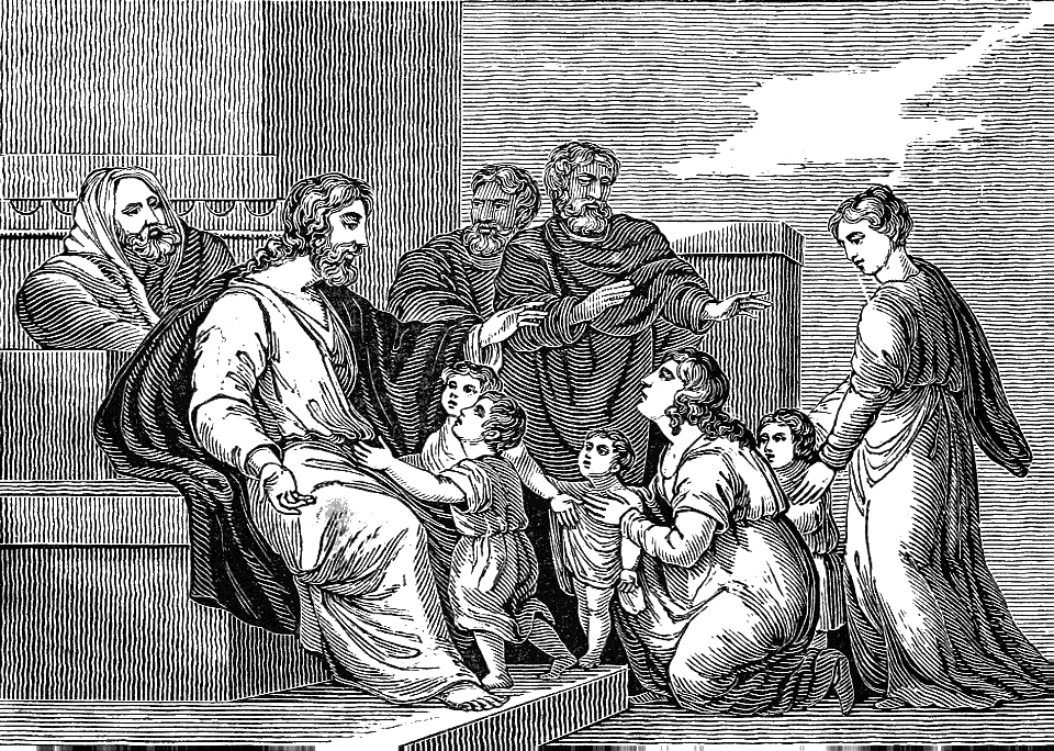 11 Matthew 19 v14 Jesus blessing the Children