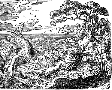 35 Jonah vomited out by the Whale onto Land