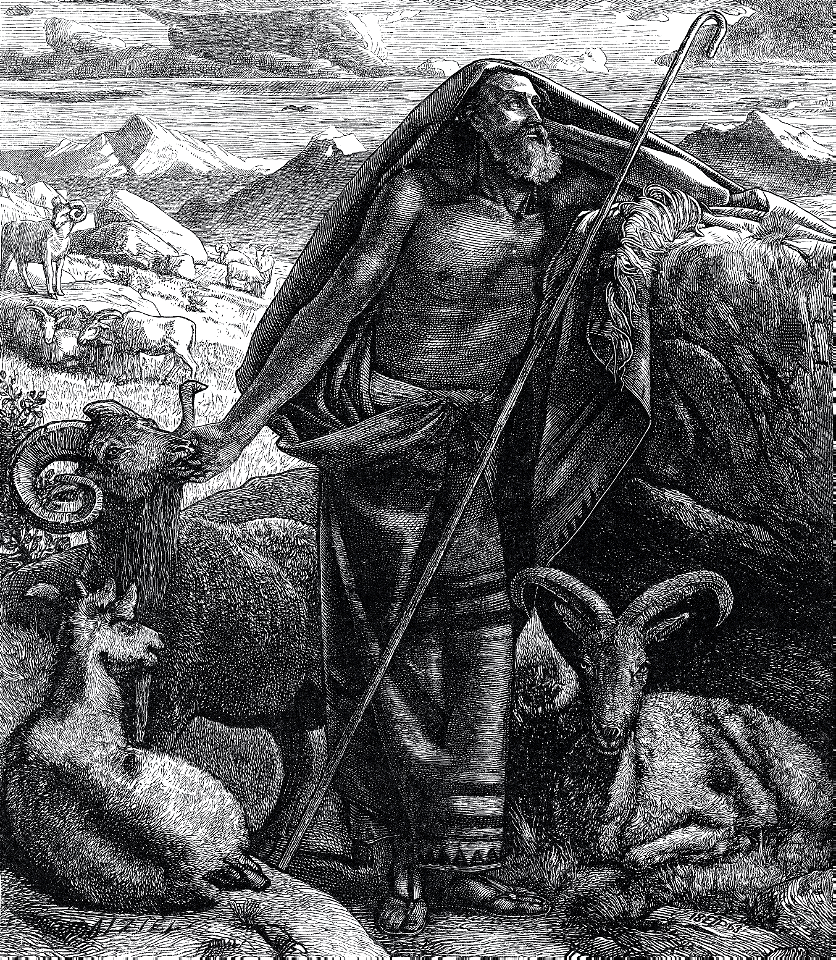 33 Moses keeping Jethros sheep