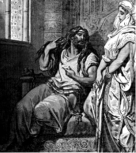 059 Delilah entices Samson for the secret of his strength