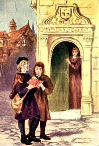 01 Young Luther singing before the house of Ursula Cotta (1499)