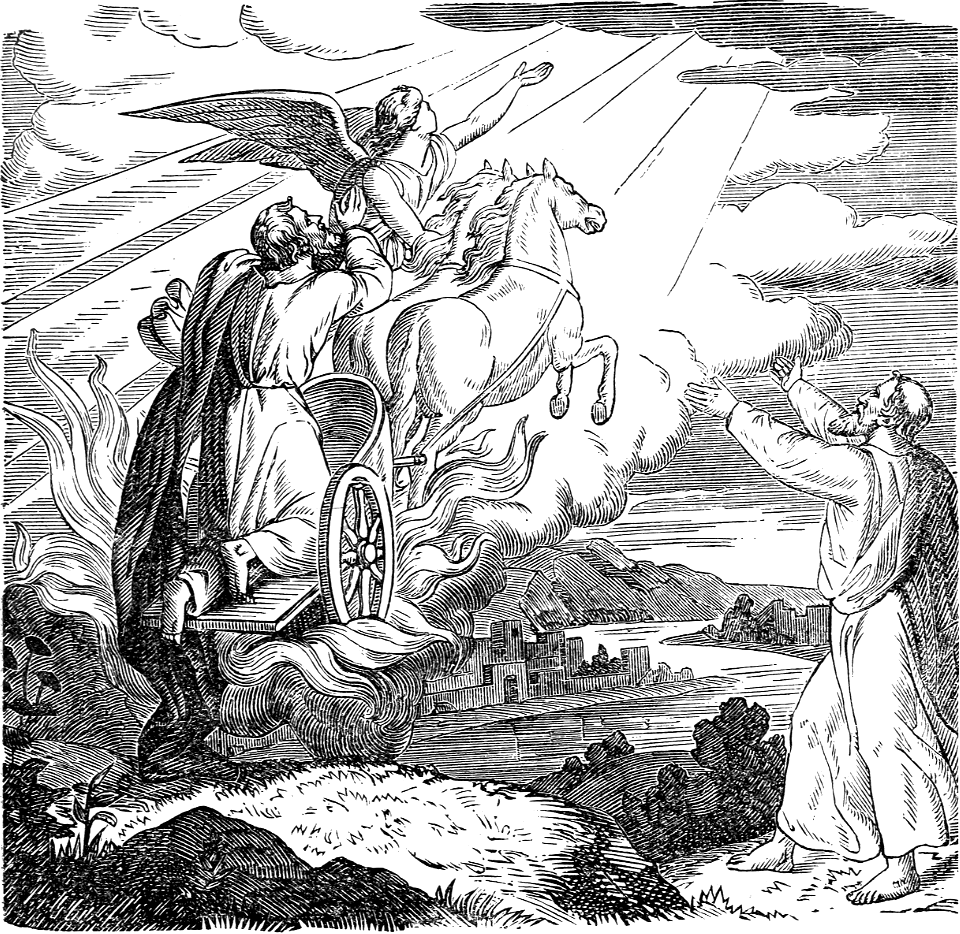 34 Elijah's Ascension in the Fiery Chariot - Free Stock Illustrations ...