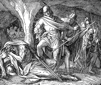 28 King Saul in Davids Cave