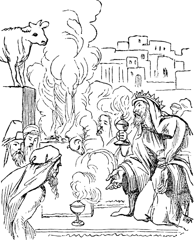 41 Jeroboam sets up idolatrous worship
