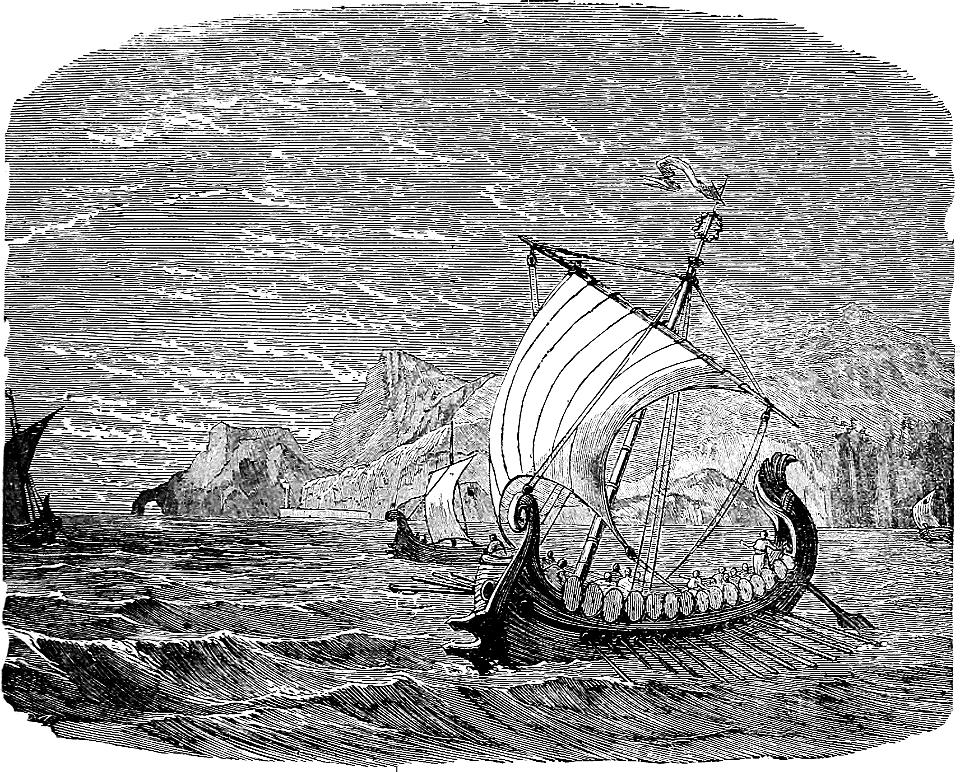 20 Ancient War Vessel with Sails and Oars - Free Stock Illustrations ...