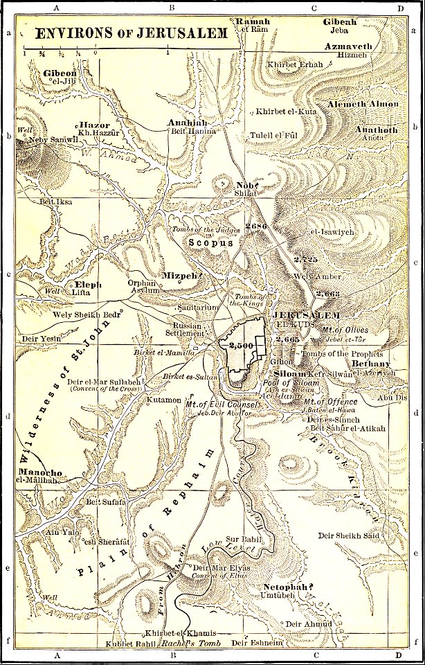04 Map - Environs of Jerusalem