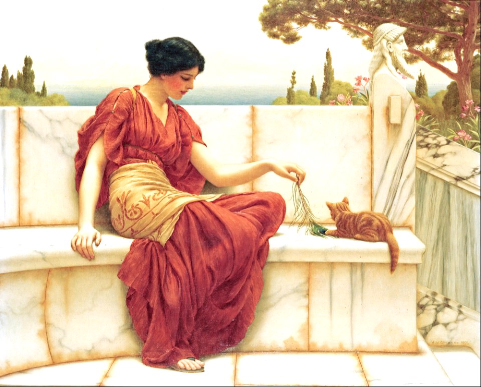 The tease - John William Godward