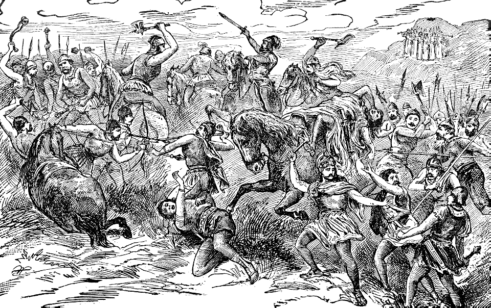 053 Judges 20 v43 The Benjamites are slaughtered