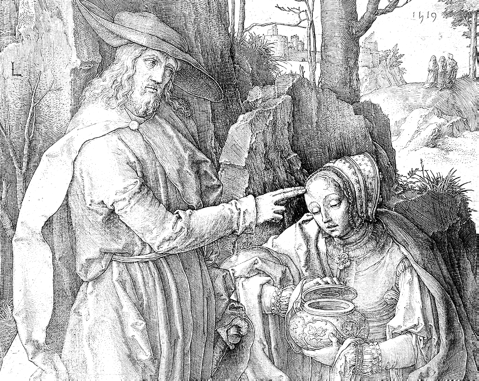 181 Christ as Gardener Appearing to Mary Magdalen (van Leyden 1519)