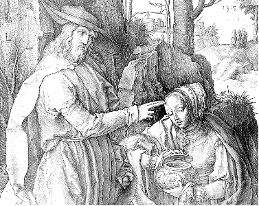 181 Christ as Gardener Appearing to Mary Magdalen (van Leyden 1519)
