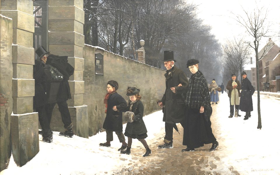 A funeral - Frants Henningsen