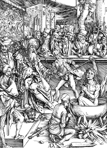 110 The Martyrdom of John the Evangelist (Dürer 1498)