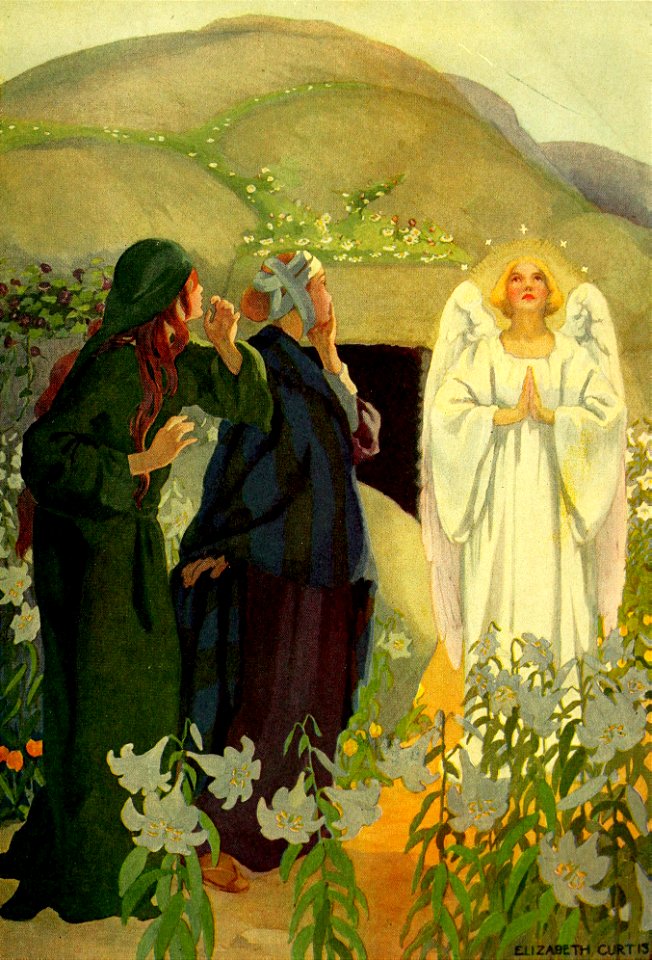 06 The Women find an Angel at the Tomb of Jesus (color)