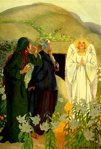 06 The Women find an Angel at the Tomb of Jesus (color)