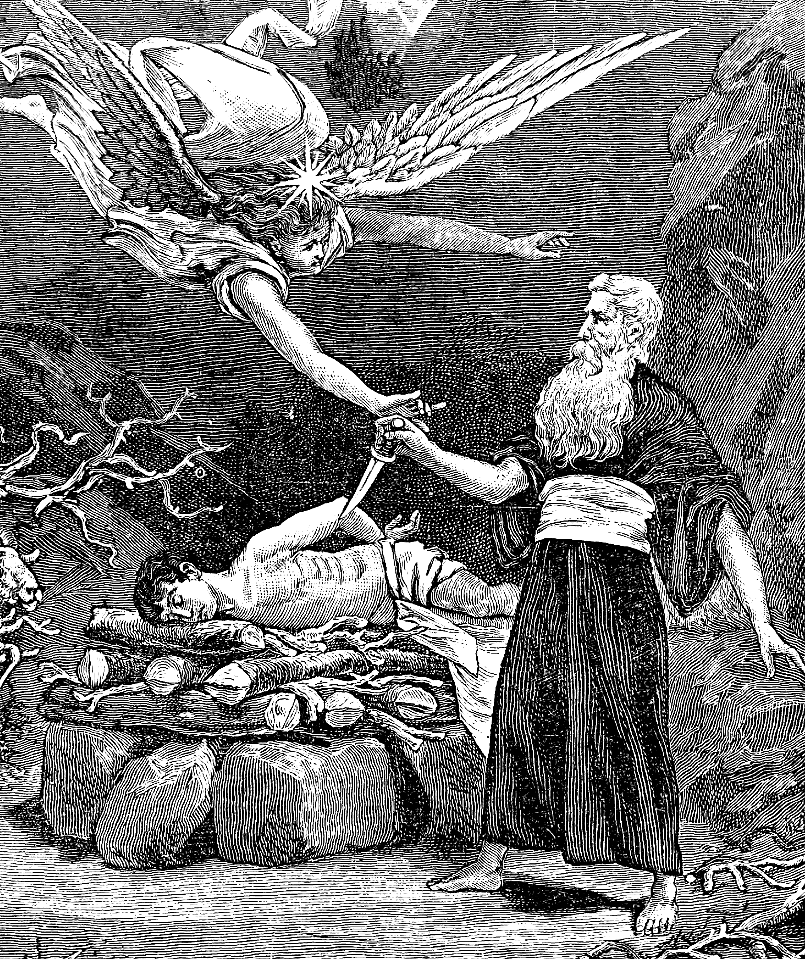 009 Genesis 22 An Angel stops the sacrifice of Isaac by Abraham