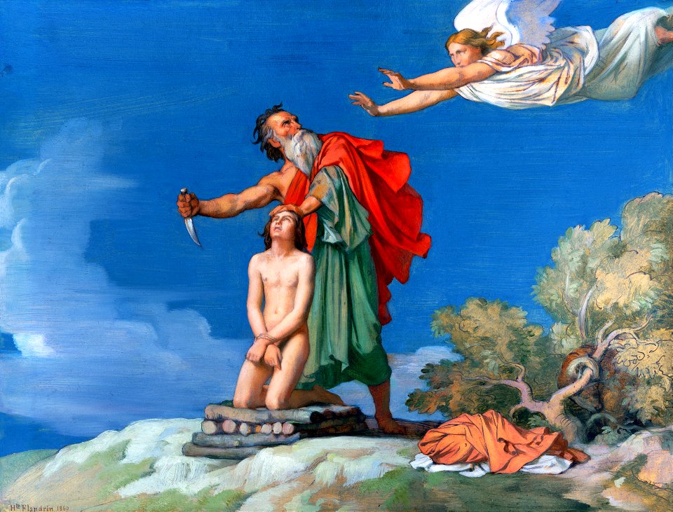 044 The Sacrifice of Isaac (Flandrin 1860)