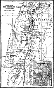 Map - Places in Palestine connected with the Gospel