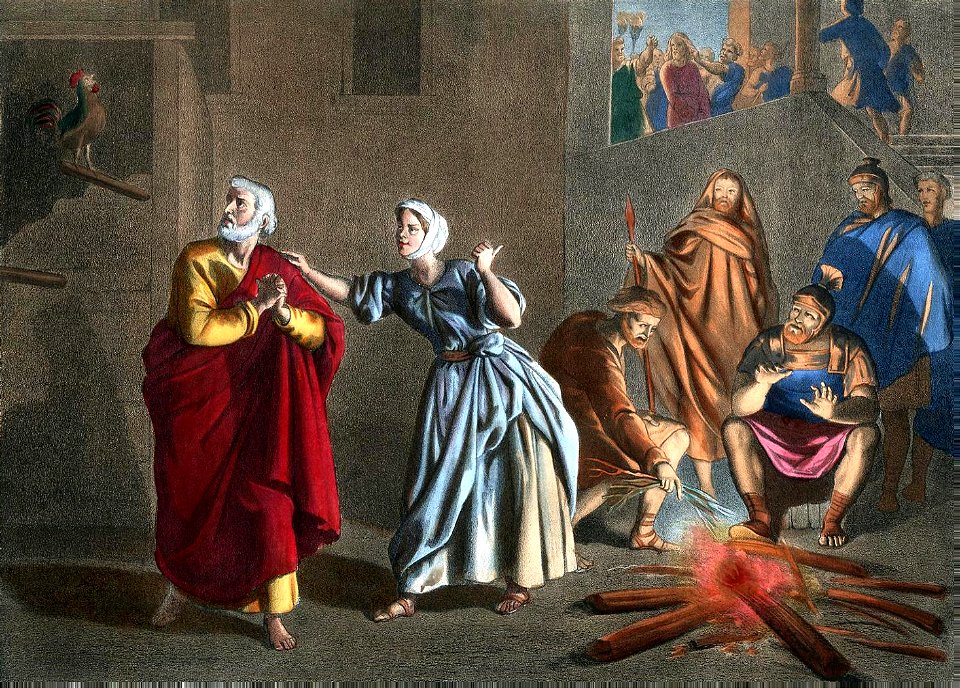 22 Peter denies Christ while the Cock crows