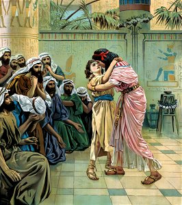 Genesis 45 v01-15 Joseph forgiving his Brethren (anon 1905)