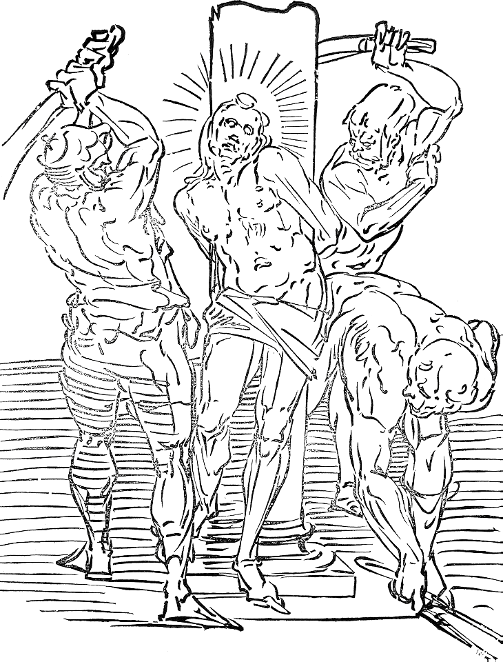 073 The Flagellation of Christ (Cambiaso 1580)