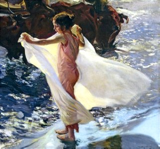 Bathing time - Joaquín Sorolla y Bastida