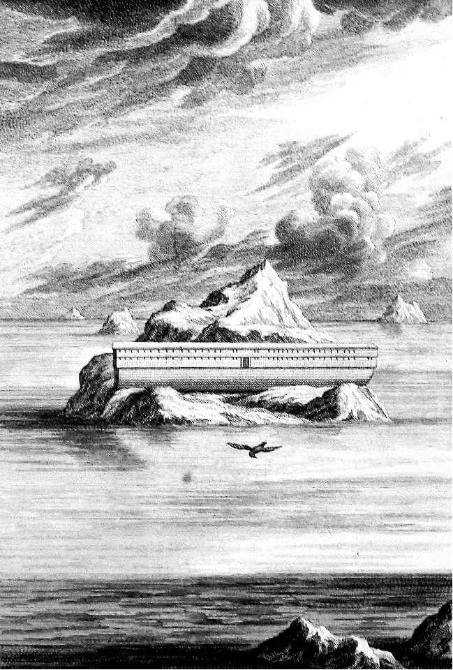 22 Genesis 08 v06-7 The Ark resting on Ararat