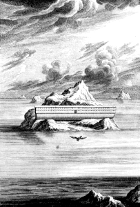 22 Genesis 08 v06-7 The Ark resting on Ararat