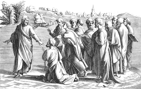 077 Giving the Keys to Peter (Scultori 1580)