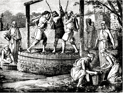 Eastern Wine Press - Treading the Grapes