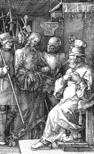 063 Christ before Caiaphas (Dürer 1509)