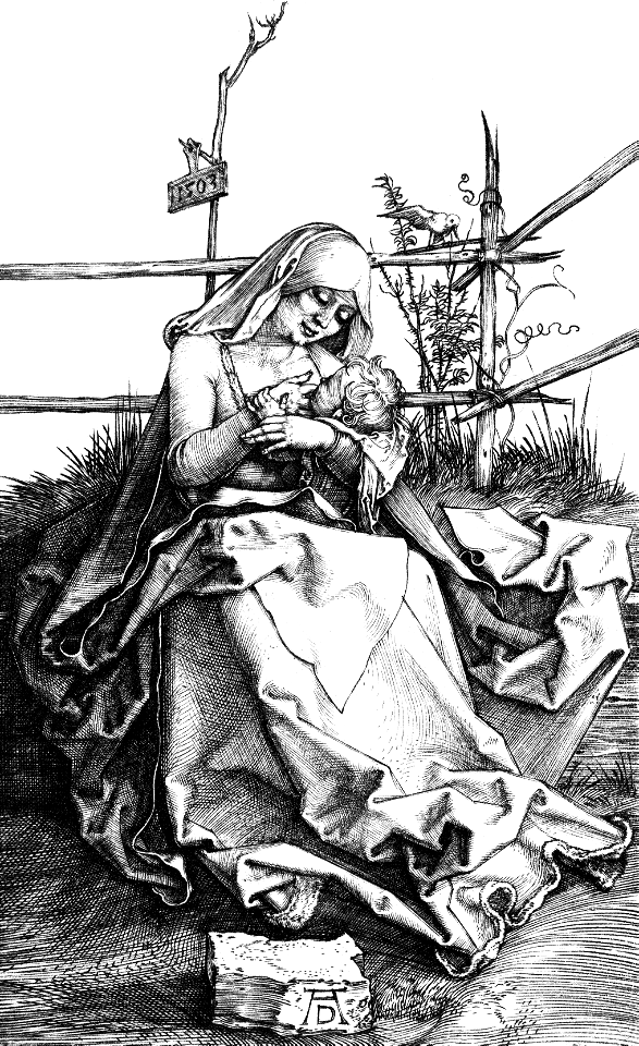 029 The Madonna on the Grassy Bank (Dürer 1503)