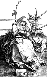 029 The Madonna on the Grassy Bank (Dürer 1503)