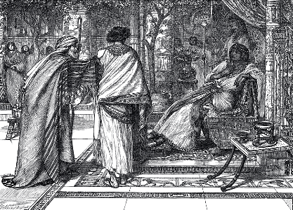 28 Joseph presents his Father to Pharaoh