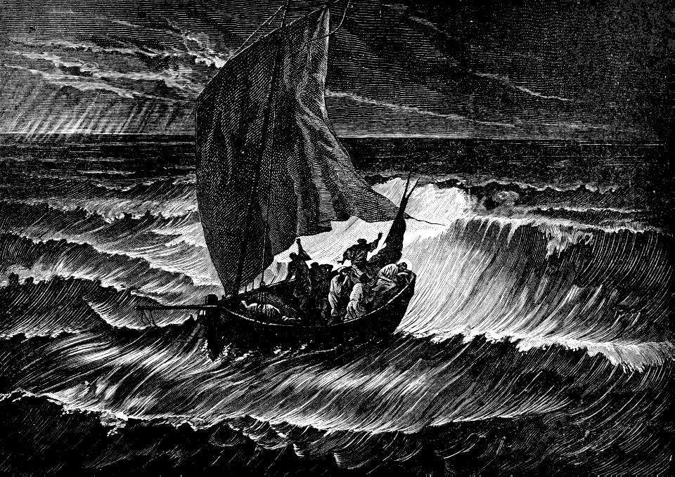 25 Mark 04 - The Storm on the Sea - the waves beat into the ship so that it was now full
