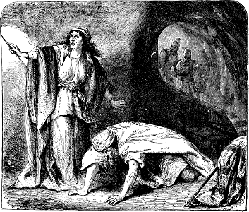 072 1 Samuel 28 v14 Saul consults the witch of Endor