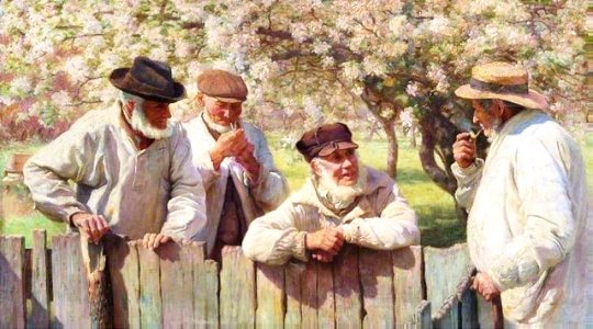 Gossipping gaffers - Thomas Frederick Mason Sheard
