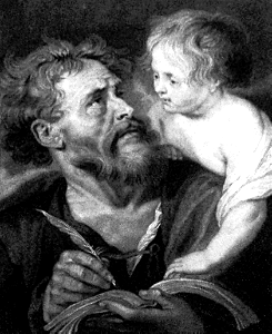 57 Matthew the Evangelist (Rubens). Free illustration for personal and commercial use.