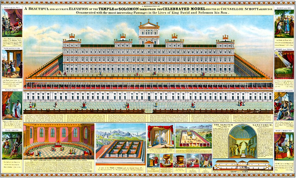 Elevation of the Temple of Solomon (1910)