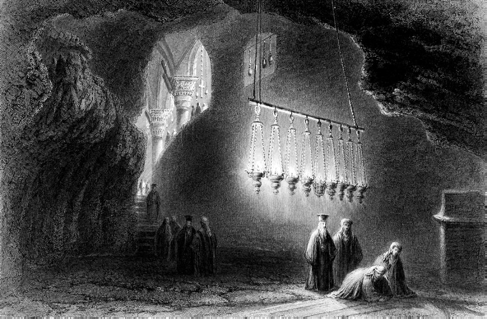 Cavern where the Holy Cross was found
